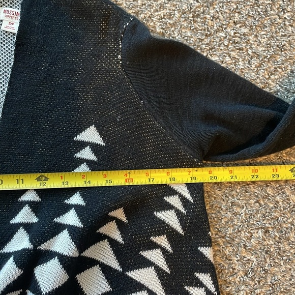 Mossimo Boho Drape Open Cardigan Sweater Women’s S/P Southwest Print Cotton - Picture 6 of 9